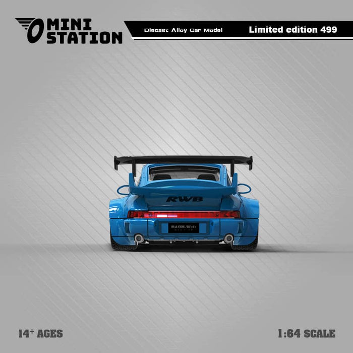 Mini Station Porsche 911 964 RWB HIDEYOSHI blue Ordinary 1:64 - Premium Porsche - Just $31.99! Shop now at Retro Gaming of Denver