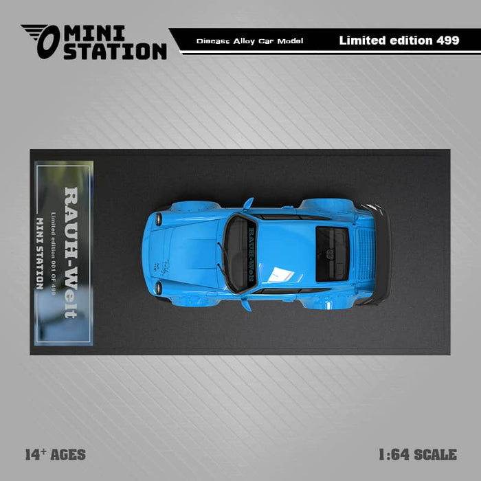 Mini Station Porsche 911 964 RWB HIDEYOSHI blue Ordinary 1:64 - for just $31.99! 