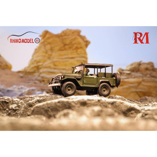 Rhino Model Toyota Land Cruiser FJ40 Pick Up Army Green 1:64 Limited to 888 Pcs - Just $29.99! Shop now at Retro Gaming of Denver