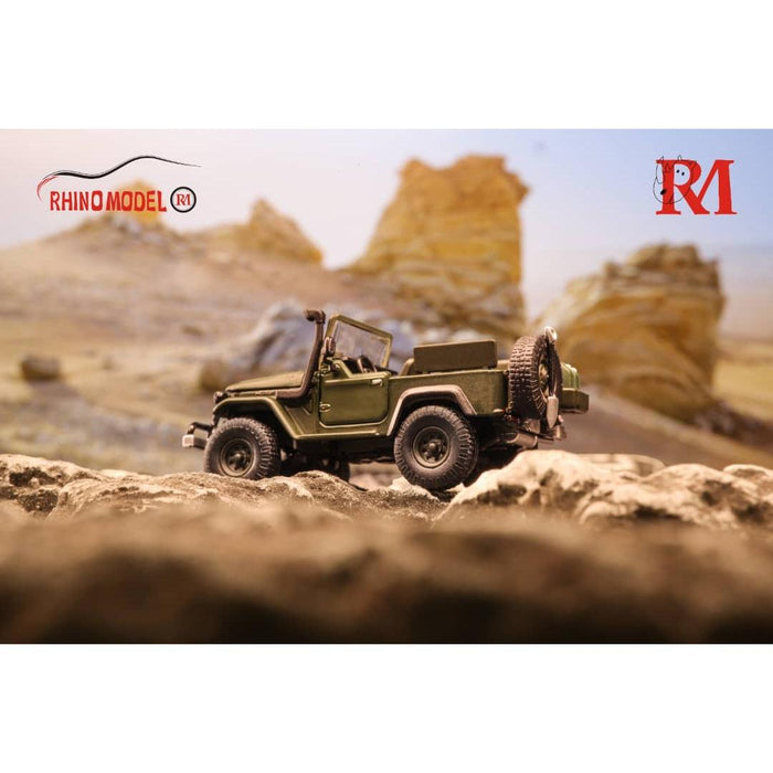 Rhino Model Toyota Land Cruiser FJ40 Pick Up Army Green 1:64 Limited to 888 Pcs - Just $29.99! Shop now at Retro Gaming of Denver