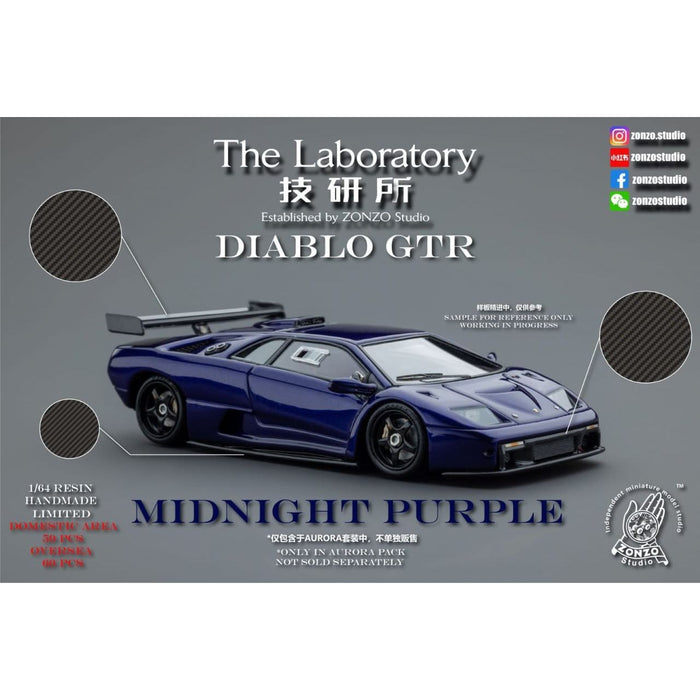 (Pre-Order) The Laboratory Lamborghini Diablo GT-R Established by ZONZO Studio "Set B" 1:64 Resin Handmade Limited to 60 Pcs Each - Just $229.99! Shop now at Retro Gaming of Denver
