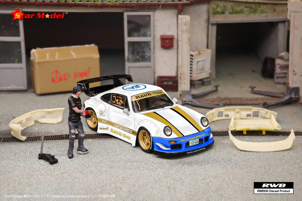 Star Model Porsche RWB 930 GT Wing NFS White Livery 1:64 - for just $30.99! 