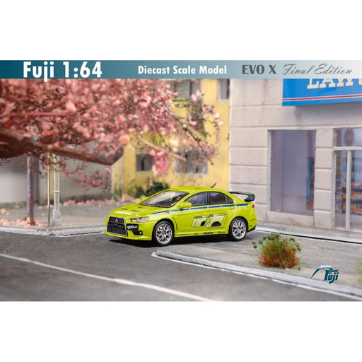 (Pre-Order) Fuji Mitsubishi Lancer Evolution EVO X FNF Green Livery 1:64 - Just $30.99! Shop now at Retro Gaming of Denver