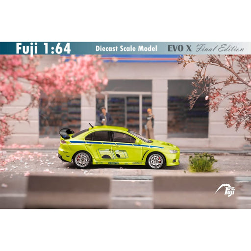 (Pre-Order) Fuji Mitsubishi Lancer Evolution EVO X FNF Green Livery 1:64 - Just $30.99! Shop now at Retro Gaming of Denver