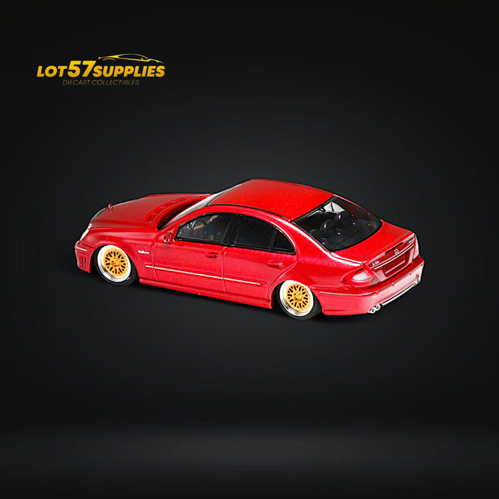 MK Model Mercedes-Benz E63 AMG W211 Lowered in Red Limited to 299 Pcs 1:64 - for just $31.99! 