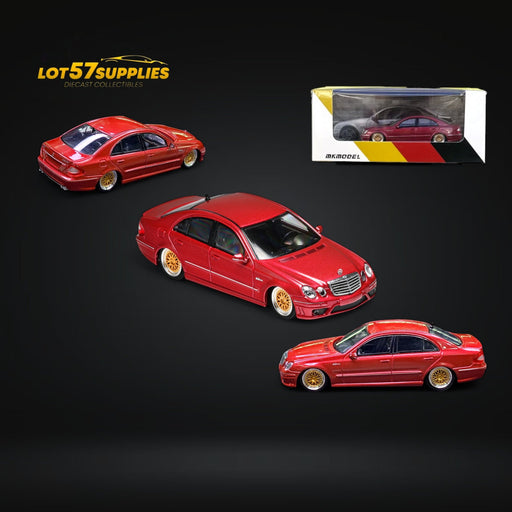 MK Model Mercedes-Benz E63 AMG W211 Lowered in Red Limited to 299 Pcs 1:64 - for just $31.99! 