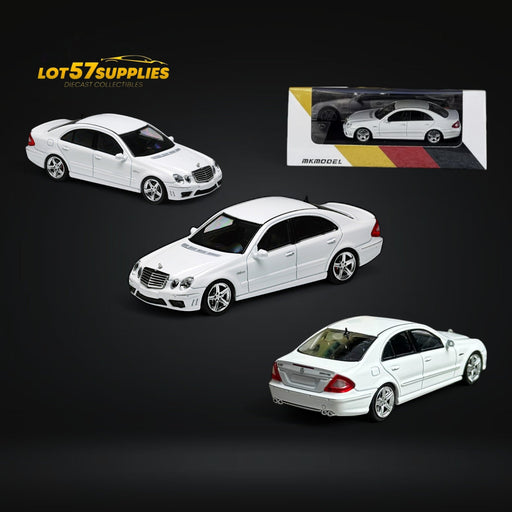 MK Model Mercedes-Benz E63 AMG W211 in White Limited to 599 Pcs 1:64 - for just $31.99! 