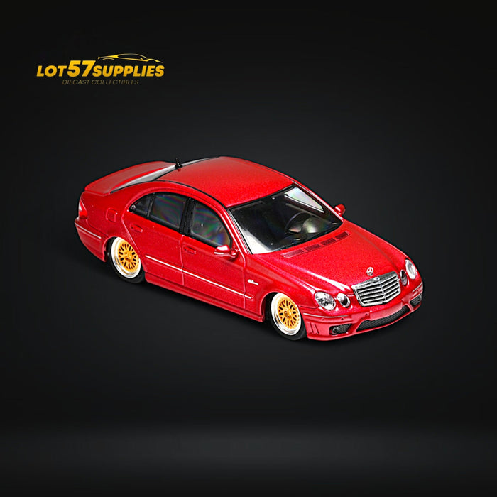 MK Model Mercedes-Benz E63 AMG W211 Lowered in Red Limited to 299 Pcs 1:64 - for just $31.99! 