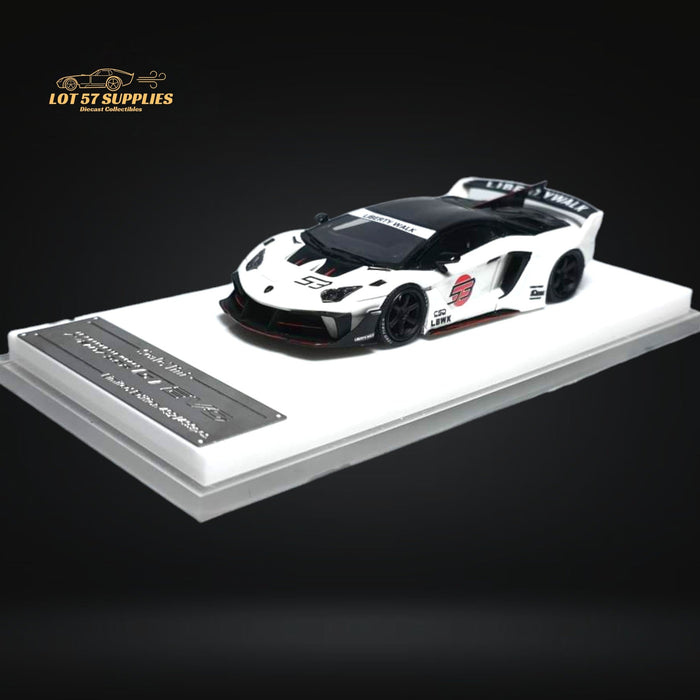 ScaleMini Lamborghini Aventador GT EVO LBWK LB-Silhouette Works in White Limited to 499 Pcs 1:64 Resin - Just $49.99! Shop now at Retro Gaming of Denver