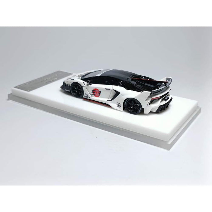 ScaleMini Lamborghini Aventador GT EVO LBWK LB-Silhouette Works in White Limited to 499 Pcs 1:64 Resin - Just $49.99! Shop now at Retro Gaming of Denver