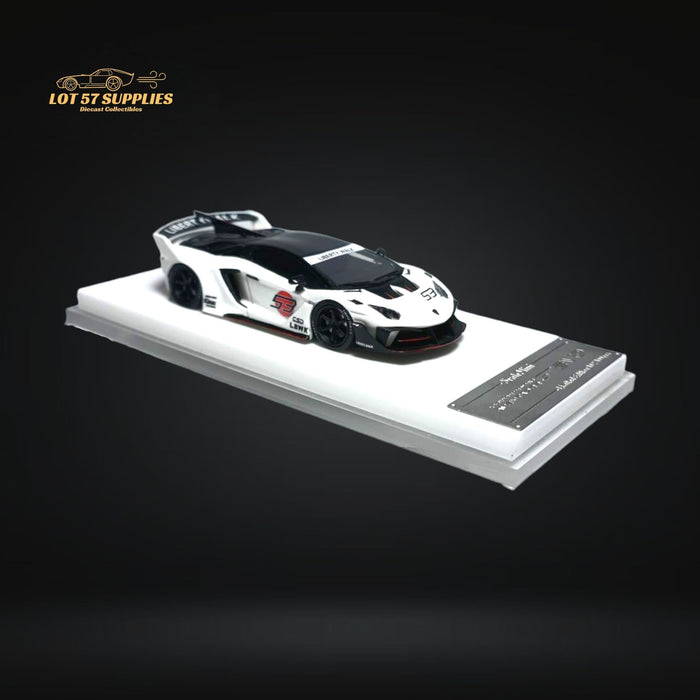 ScaleMini Lamborghini Aventador GT EVO LBWK LB-Silhouette Works in White Limited to 499 Pcs 1:64 Resin - Just $49.99! Shop now at Retro Gaming of Denver