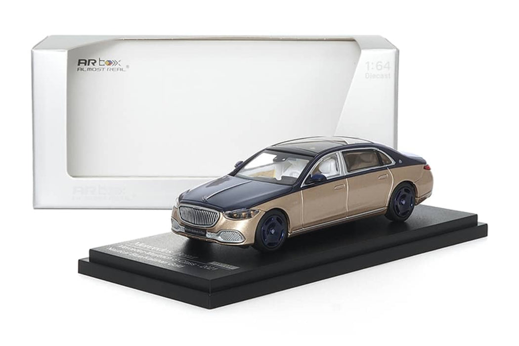 AR BOX 2021 Mercedes-Benz Maybach W223 Blue-Gold 2-Tone Licensed Product 1:64 - for just $39.99! 