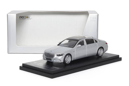 AR BOX 2021 Mercedes-Benz Maybach W223 Matte Silver Licensed Product 1:64 - for just $39.99! 