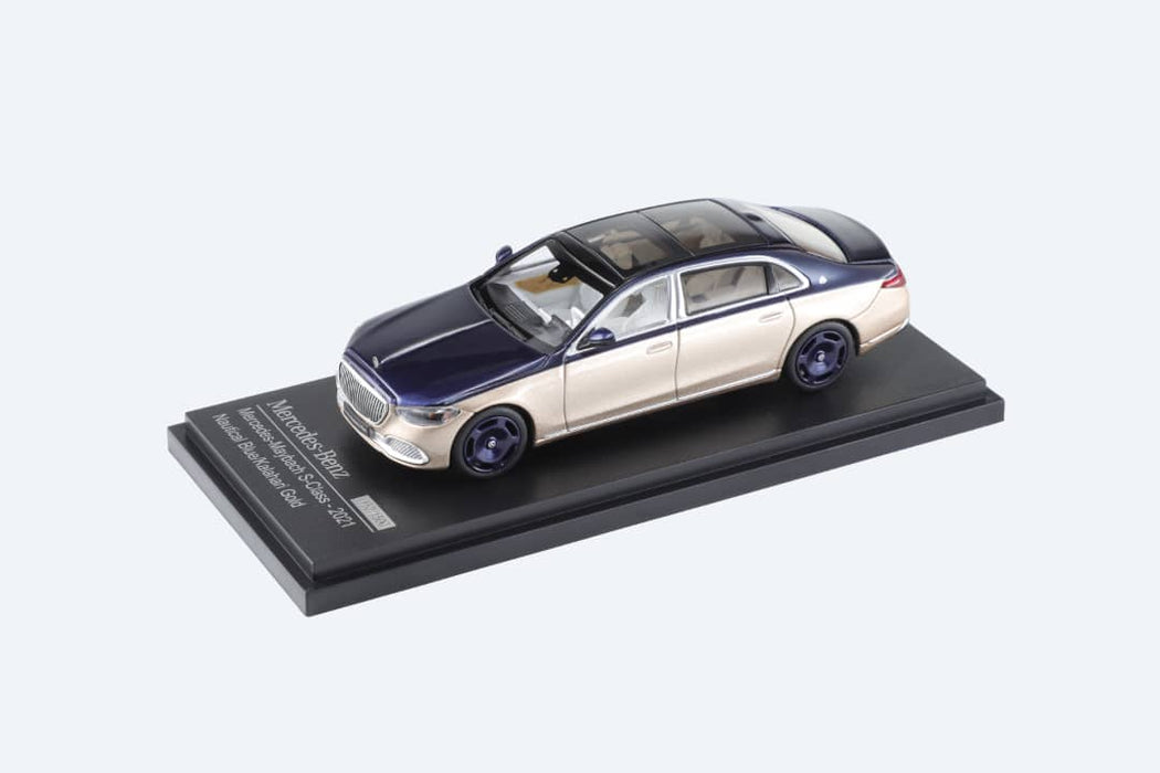 AR BOX 2021 Mercedes-Benz Maybach W223 Blue-Gold 2-Tone Licensed Product 1:64 - for just $39.99! 