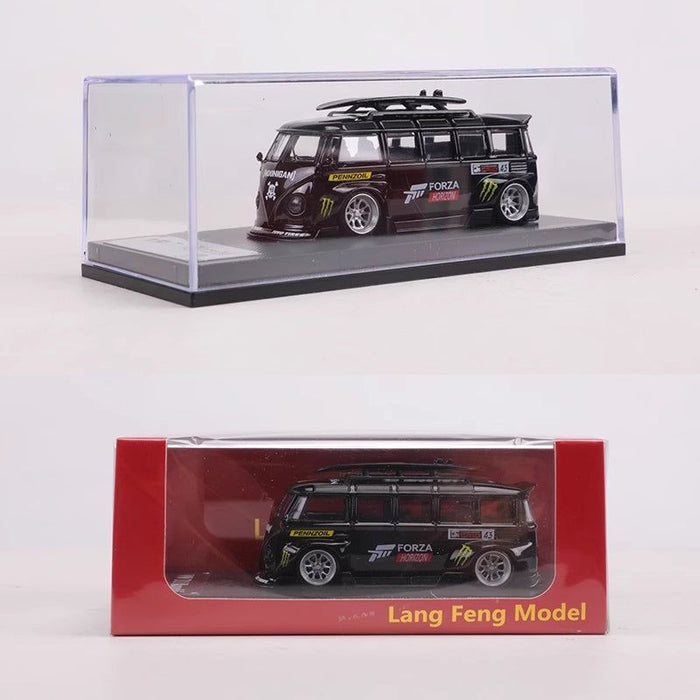 LF Model Volkswagen T1 Kombi WideBody with Surfboard in Forza Monster Livery 1:64 - Just $29.99! Shop now at Retro Gaming of Denver