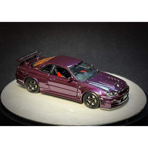 PGM X ONE MODEL Nissan Skyline R34 Z-TUNE Midnight Purple Fully Openable With Engine Included Luxury Base 1:64 PGM-641003 - Premium Nissan - Just $94.99! Shop now at Retro Gaming of Denver