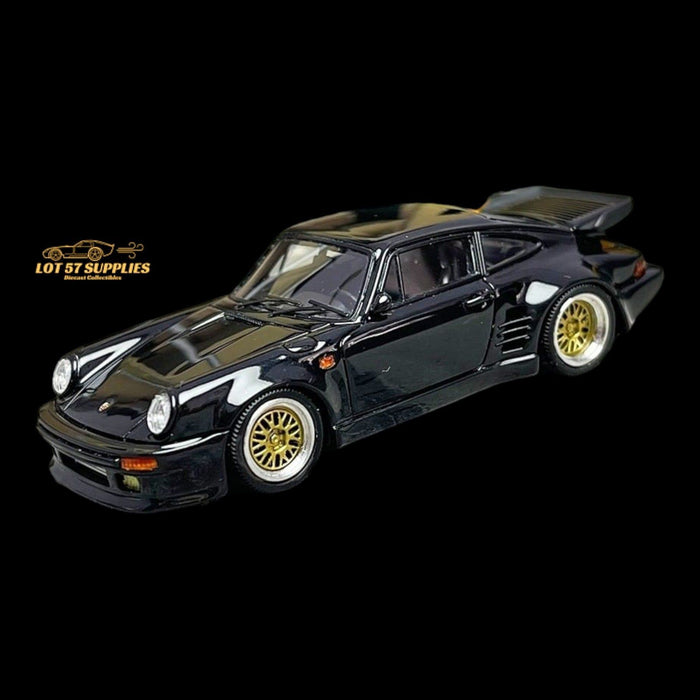 Cars' Lounge Porsche RWB 930 Black Bird Black Gold Rims Resin Model 1:64 - Just $59.99! Shop now at Retro Gaming of Denver