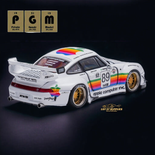 PGM Porsche RWB 993 White Apple #89 Fully Openable Standard Base 1:64 PGM-640311 - Premium Porsche - Just $69.99! Shop now at Retro Gaming of Denver
