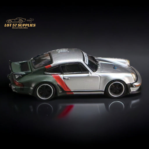 Rhino Model X Ghost Player Singer Turbo Study 930 Cyberpunk Silver Livery 1:64 - Premium Porsche - Just $32.99! Shop now at Retro Gaming of Denver