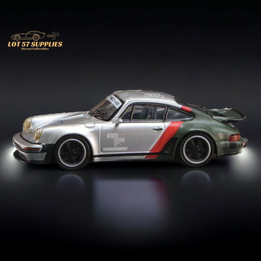 Rhino Model X Ghost Player Singer Turbo Study 930 Cyberpunk Silver Livery 1:64 - Premium Porsche - Just $32.99! Shop now at Retro Gaming of Denver