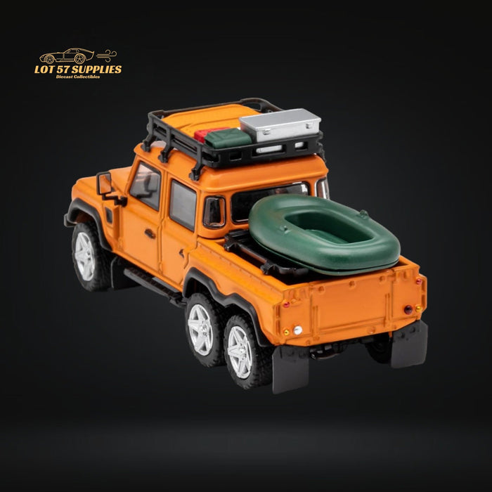 GCD Land Rover Defender 6x6 Orange Camping Modified 1:64 KS-053-287 - Just $44.99! Shop now at Retro Gaming of Denver