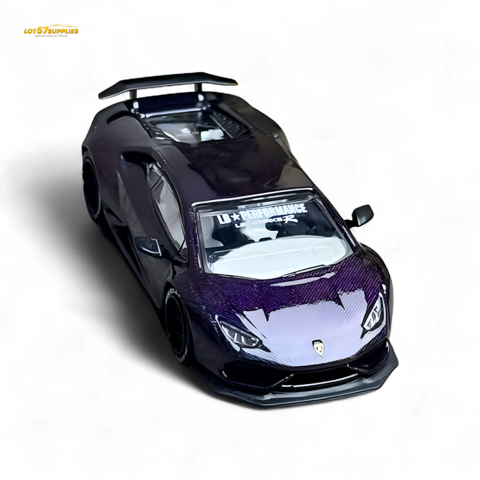 King Model Lamborghini Huracan LP610 LB 1.0 Purple Carbon Fiber 1:64 - for just $36.99! 