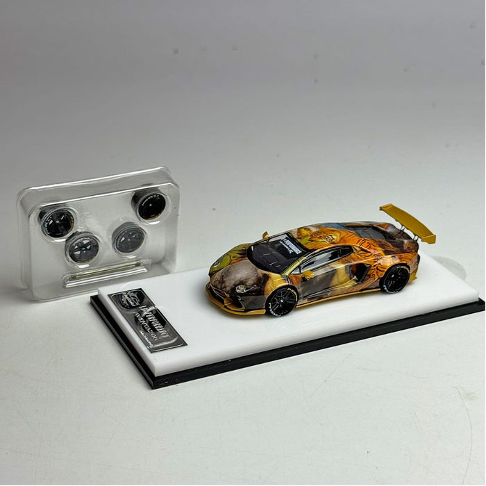 King Model Lamborghini Huracan LP700-4 LB 1.0 Tiger Livery 1:64 - Just $37.99! Shop now at Retro Gaming of Denver