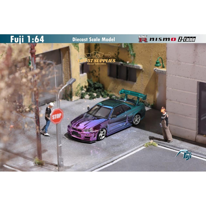 Fuji Skyline GT-R R34 Nismo Z-Tune High Wing Gradient Purple 1:64 - Just $34.99! Shop now at Retro Gaming of Denver