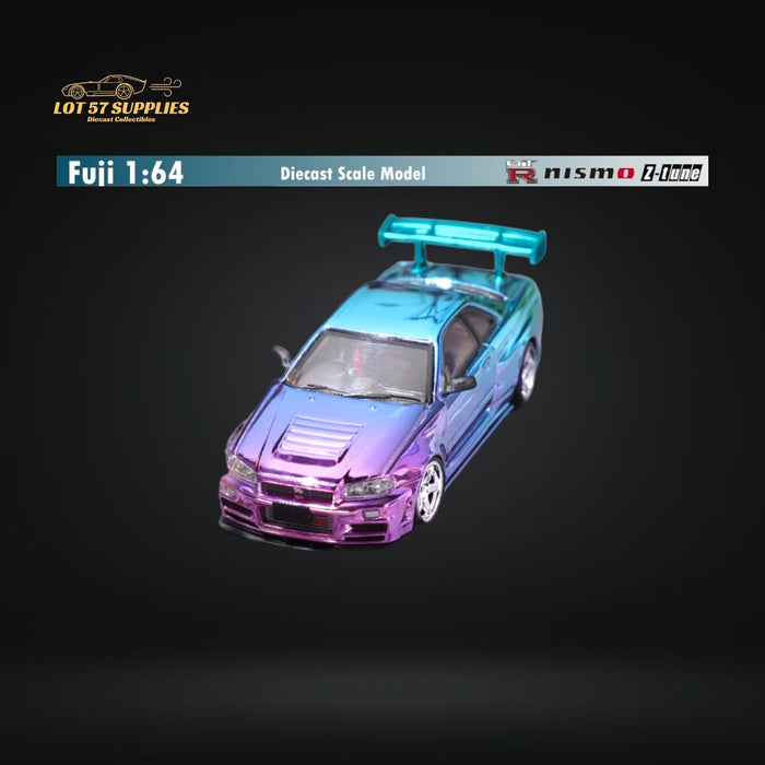 Fuji Skyline GT-R R34 Nismo Z-Tune High Wing Gradient Purple 1:64 - Just $34.99! Shop now at Retro Gaming of Denver