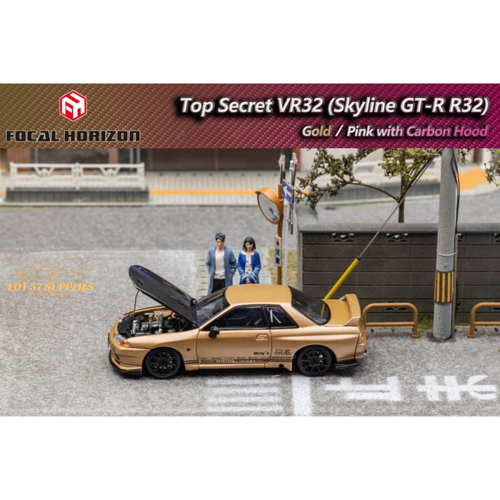 Focal Horizon Skyline GT-R R32 Top Secret Gold 1:64 - Just $35.99! Shop now at Retro Gaming of Denver