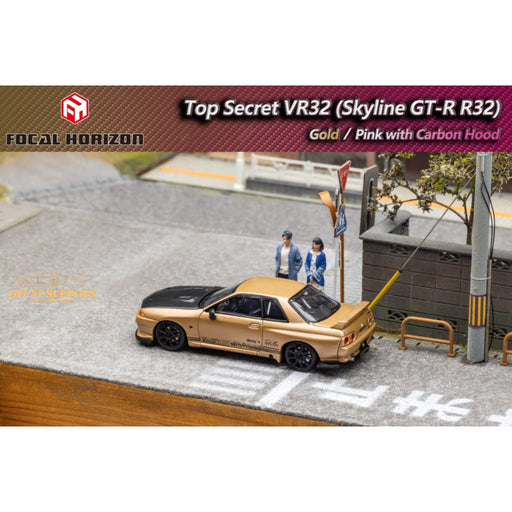 Focal Horizon Skyline GT-R R32 Top Secret Gold 1:64 - Just $35.99! Shop now at Retro Gaming of Denver