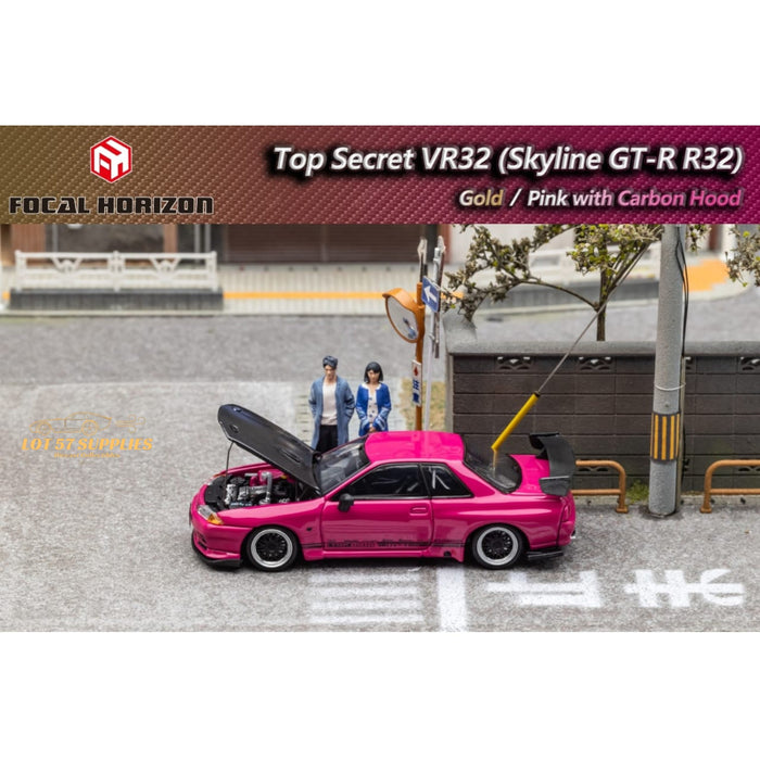 Focal Horizon Skyline GT-R R32 Top Secret Pink 1:64 - Just $35.99! Shop now at Retro Gaming of Denver