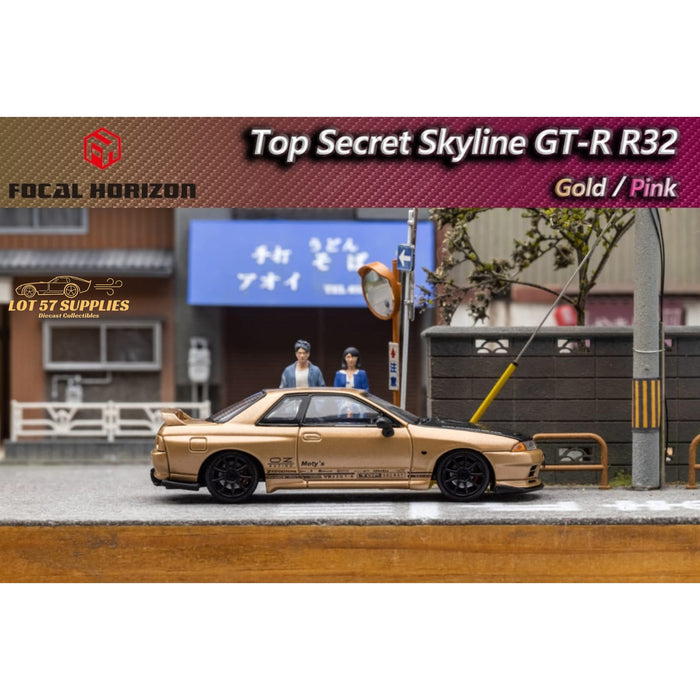 Focal Horizon Skyline GT-R R32 Top Secret Gold 1:64 - Just $35.99! Shop now at Retro Gaming of Denver