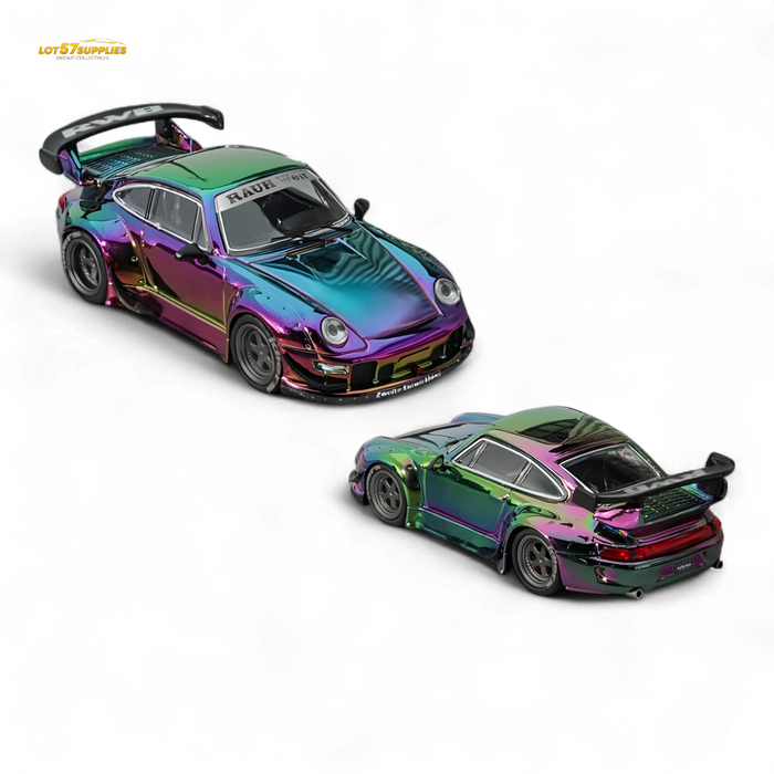 Star Model Porsche RWB 993 GT Wing Magic Purple-Green 1:64 - for just $39.99! 