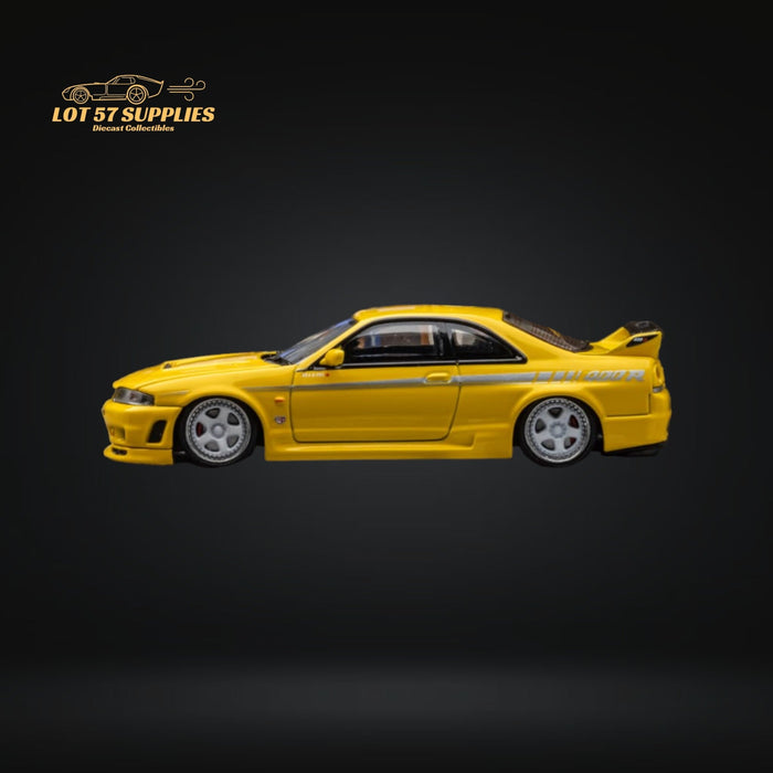Focal Horizon Skyline R33 GT-R 4TH Gen 400R in Yellow Openable Hood 1:64 - for just $36.99! 