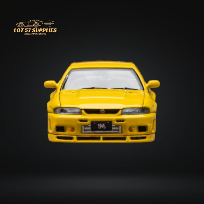 Focal Horizon Skyline R33 GT-R 4TH Gen 400R in Yellow Openable Hood 1:64 - for just $36.99! 