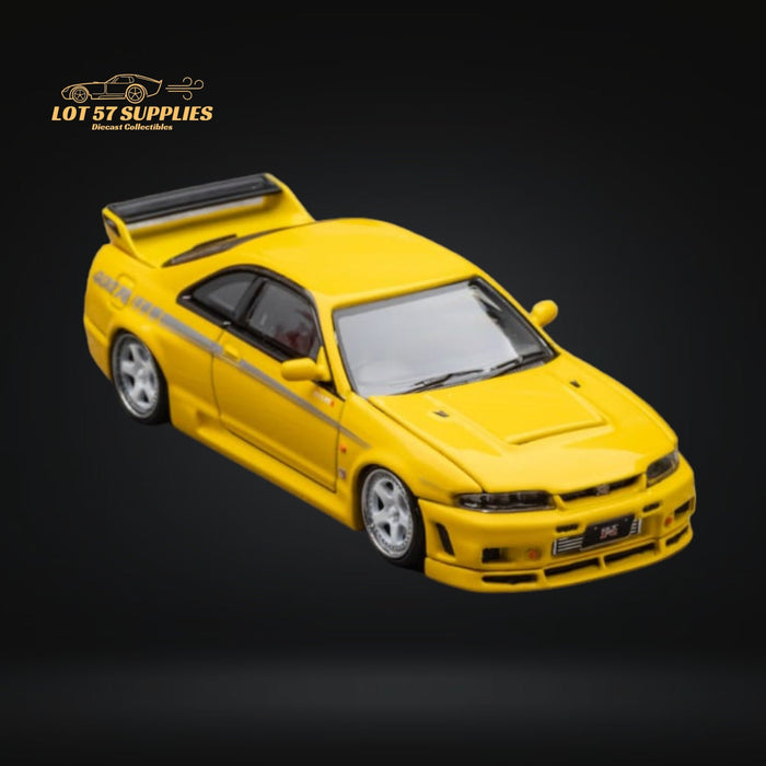 Focal Horizon Skyline R33 GT-R 4TH Gen 400R in Yellow Openable Hood 1:64 - for just $36.99! 