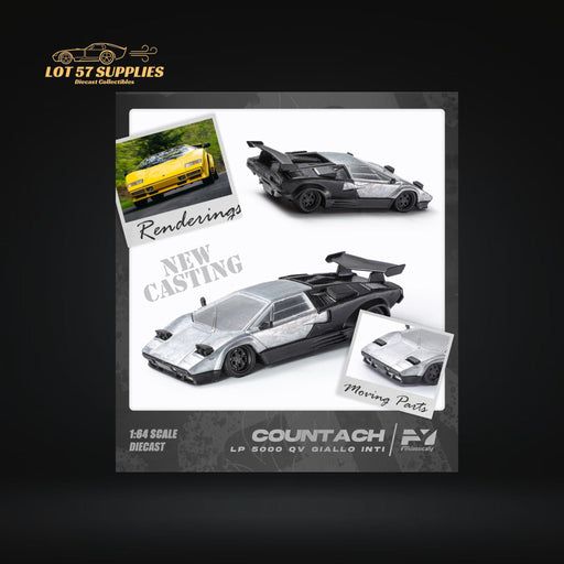 (Pre-Order) FindClassically Lamborghini Countach LP5000 QV yellow 1:64 - Just $34.99! Shop now at Retro Gaming of Denver