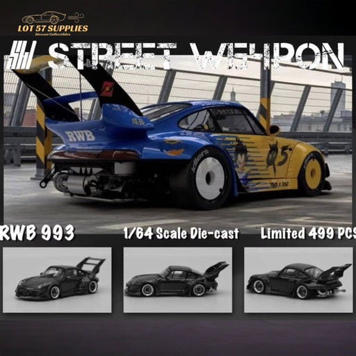 (Pre-Order) Street Weapon Porsche 993 RWB Vegeta WAKUSEI BEJITA 1:64 - Just $34.99! Shop now at Retro Gaming of Denver