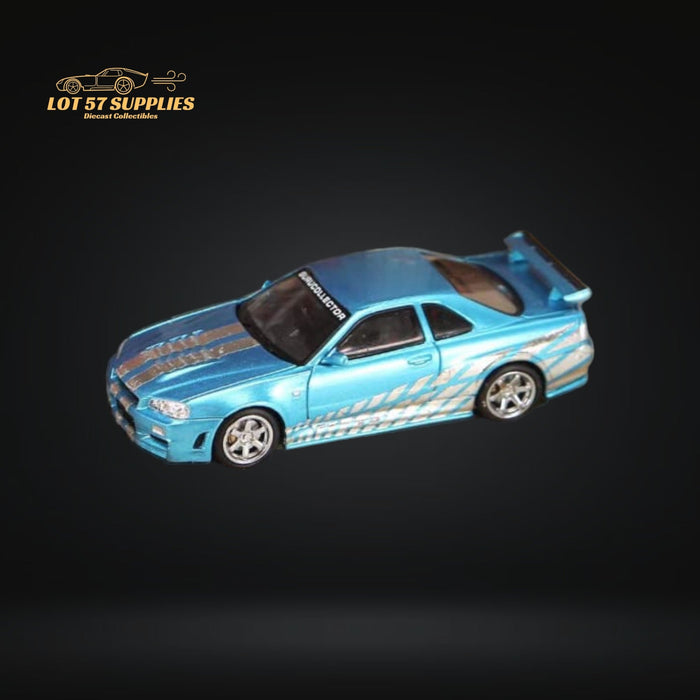 (Pre-Order) Stance Hunters SH x Gurucollector Skyline GT-R R34 Z-Tune Chrome Blue Limited To 888pcs 1:64 - Just $34.99! Shop now at Retro Gaming of Denver
