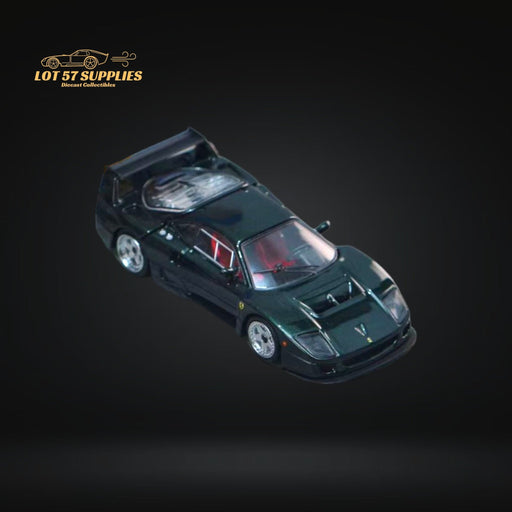 Stance Hunters Ferrari F40 LM British Green With Removable Rear Engine Cover 1:64 - for just $36.99! 