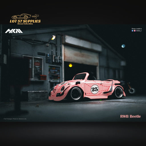 (Pre-Order) HKM Model VW Beetle Convertible Cabriolet Pink Pig Livery 1:64 Limited to 599 Pcs - Just $31.99! Shop now at Retro Gaming of Denver