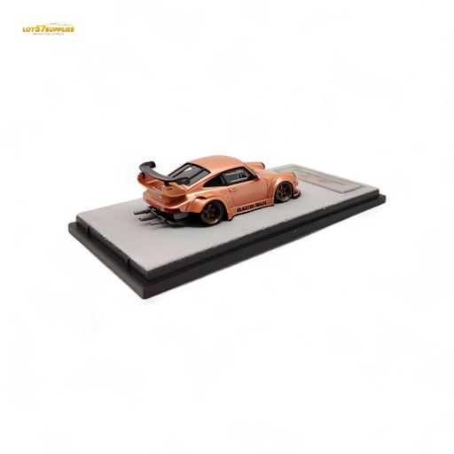 QIDIAN Porsche RWB 930 GT Wing in Champagne Gold Resin Model 1:64 - for just $59.99! 