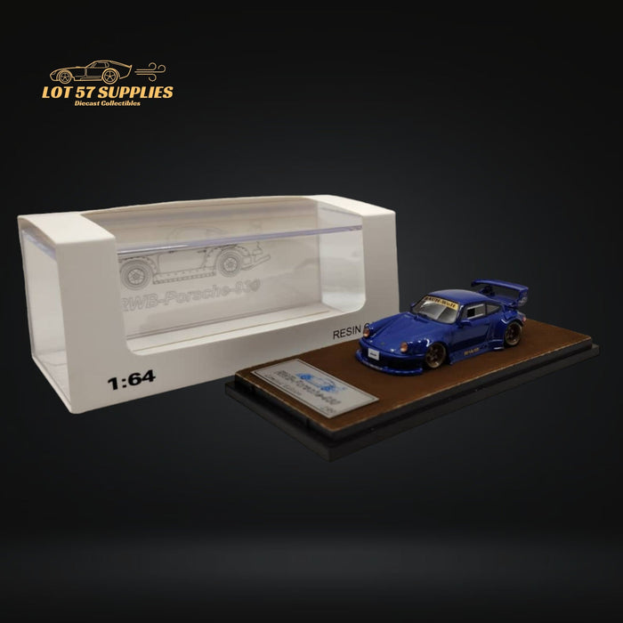 QIDIAN Porsche RWB 930 GT Wing in Blue Resin Model 1:64 - Just $54.99! Shop now at Retro Gaming of Denver