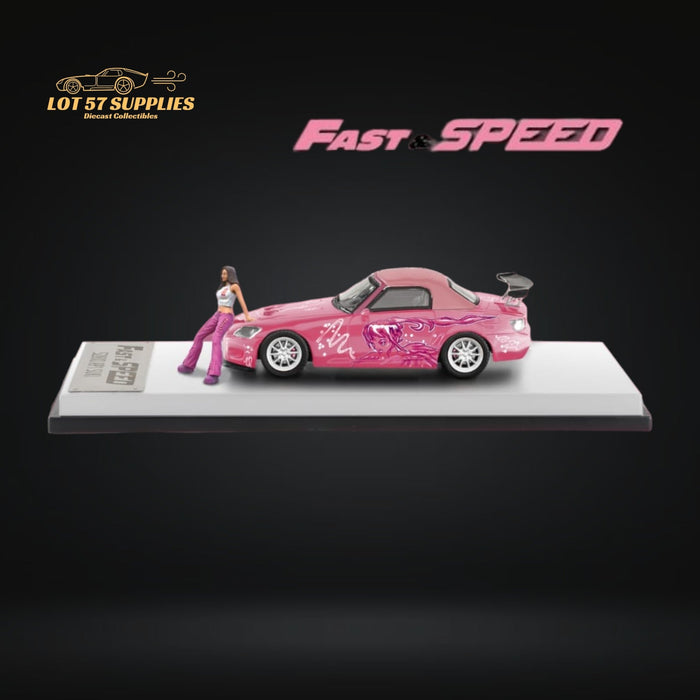 (Pre-Order) Fast & Speed Honda S2000 AP1 Roadster Soft Top FNF Suki Pink Figurine Version Livery 1:64 - Just $37.99! Shop now at Retro Gaming of Denver