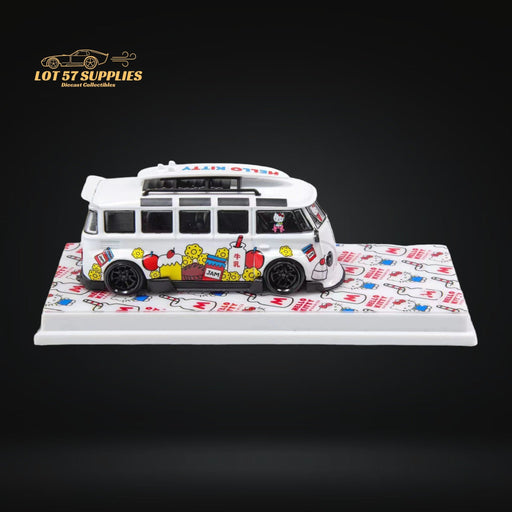 Flame Model VW Volkswagen T1 Van Bus Hello Kitty Red School White 1:64 - Just $31.99! Shop now at Retro Gaming of Denver