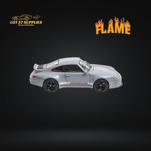 Flame Model Porsche 911 Gunther Werks 400R Cement Gray Resin Model With Box+Display Case 1:64 - Just $56.99! Shop now at Retro Gaming of Denver