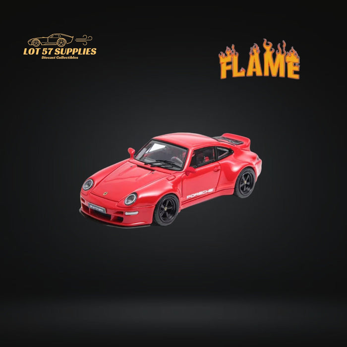 Flame Model Porsche 911 Gunther Werks 400R Solan Red Resin Model With Box+Display Case 1:64 - Just $56.99! Shop now at Retro Gaming of Denver