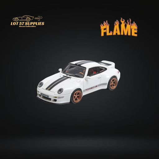 Flame Model Porsche 911 Gunther Werks 400R White Resin Model With Box+Display Case 1:64 - Just $56.99! Shop now at Retro Gaming of Denver