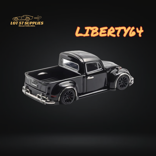 (Pre-Order) Liberty64 Volkswagen Beetle Fuscup Pickup Truck in Black 1:64 - Just $29.99! Shop now at Retro Gaming of Denver
